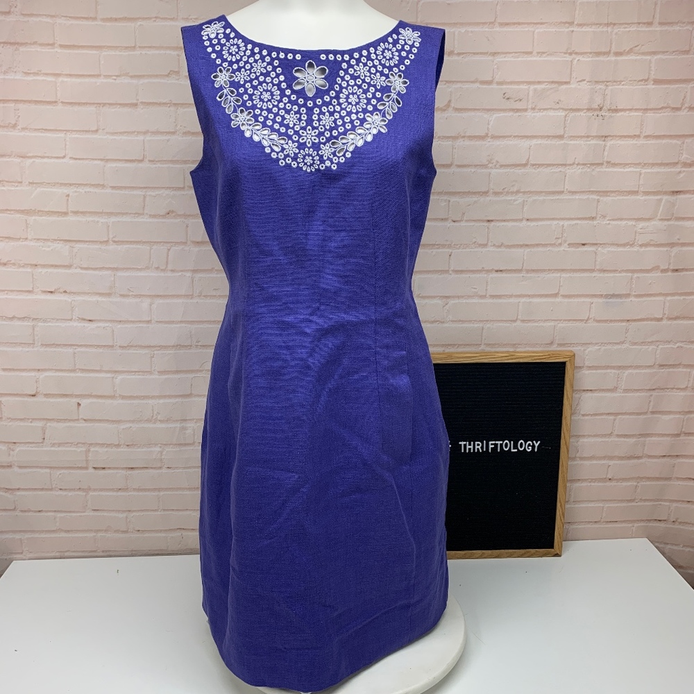 Kate Spade Purple Sheath Midi Dress